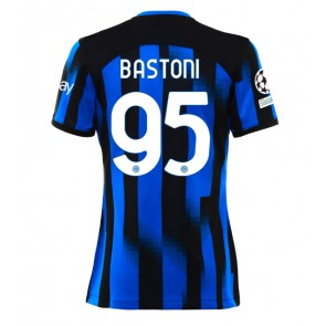 Inter Milan Alessandro Bastoni #95 Hemmatröja Dam 2023-24 Kortärmad